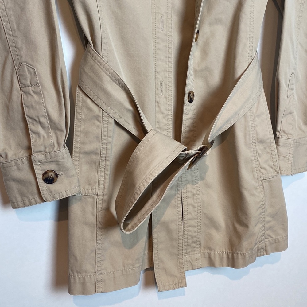 Emanuel Ungaro Liberte Khaki Belted Utility Jacket Size 4 - Picture 10 of 16